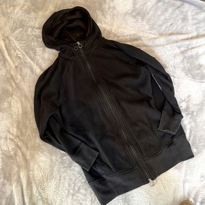 Athleta black tunic zip up sweatshirt large